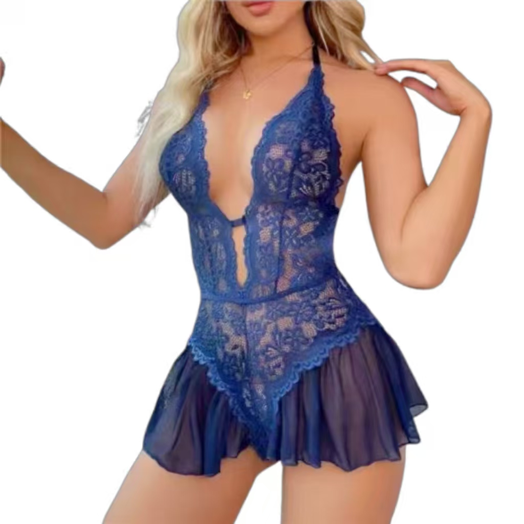 White Lace Crotchless Bra Set  - Baby Clothing Model recension och pris