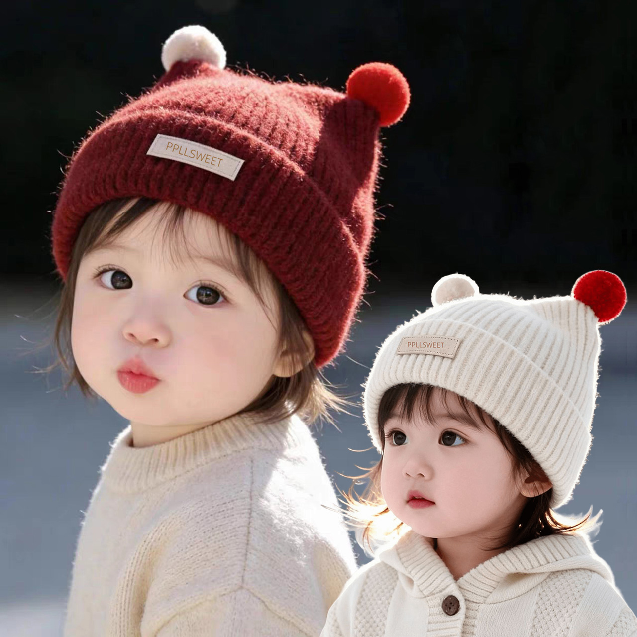 1-4Year Baby Knitted Hat Cute  - Baby Hat Beanie recension och pris