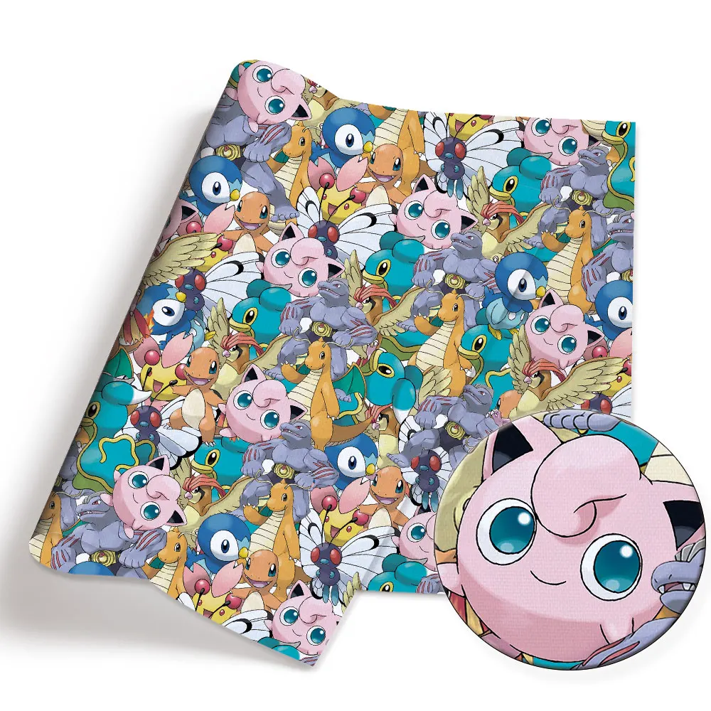 Pokemon Cartoon Fabric140*50cm - Baby Clothing Model recension och pris