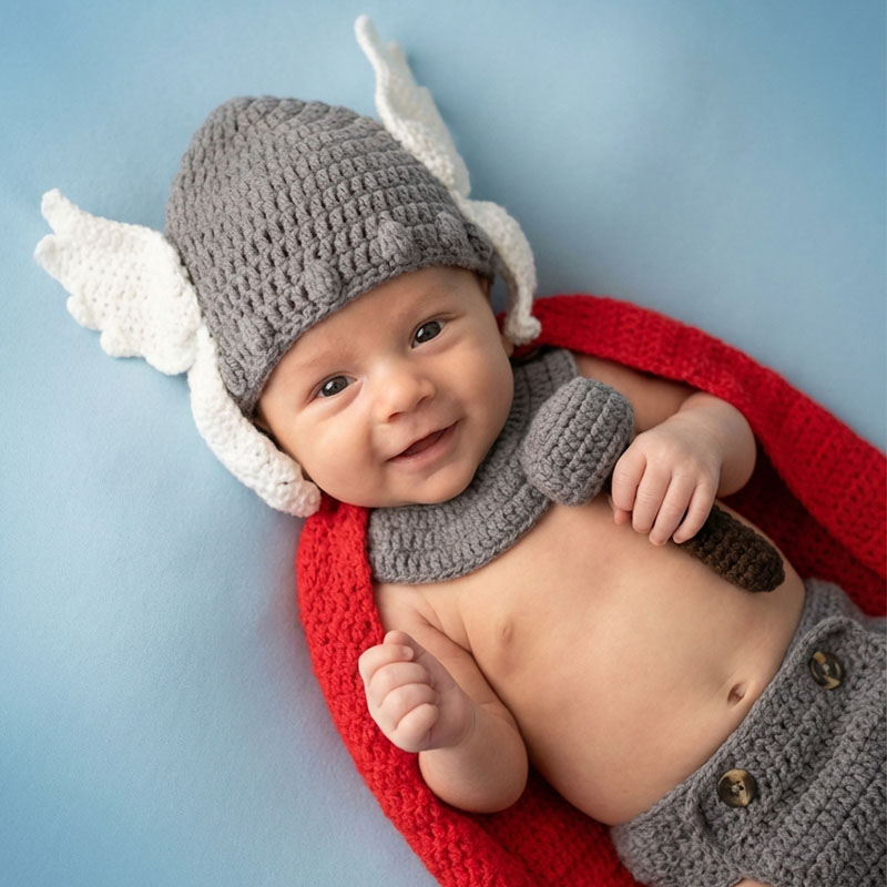 Newborn Photography Props Thor - Baby Clothing Set recension och pris